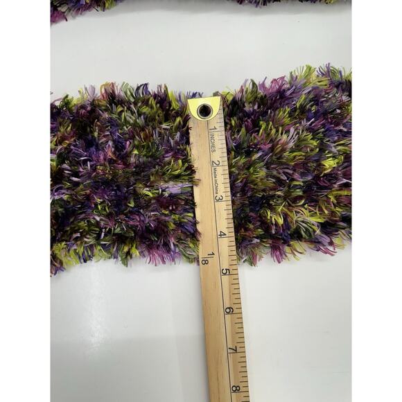 Cejon Accessories Womens Magic Scarf Purple Green Soft Stretchy - Picture 7 of 10